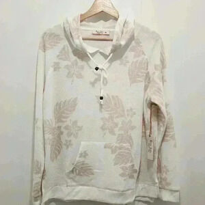 NWT Ron Jon Surf Shop Womens Palm‎ Paradise Hacci Hoodie Size Medium